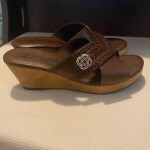 Brighton Brown Wedge Shoes with Elegant Design